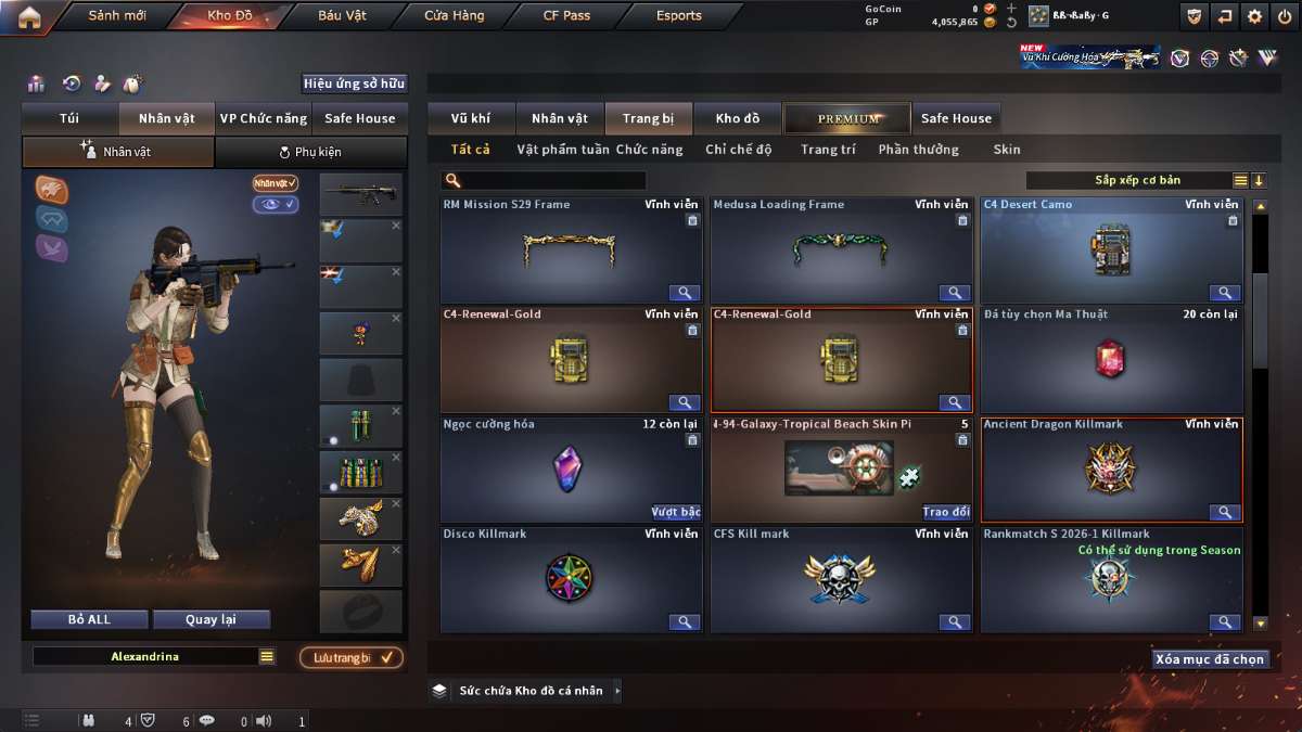 shop acc cf uy tin gia re